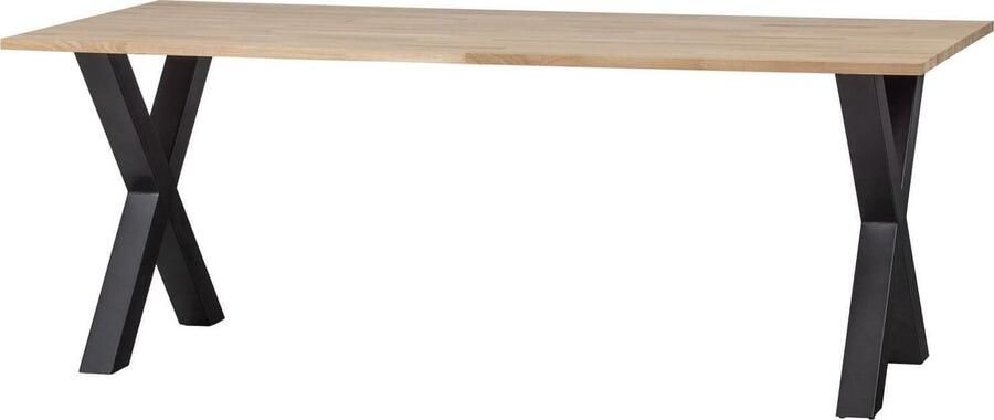 WOOOD | Combi-Eettafel: eiken 220x90&alkmaar poot | Eettafels | Eettafel