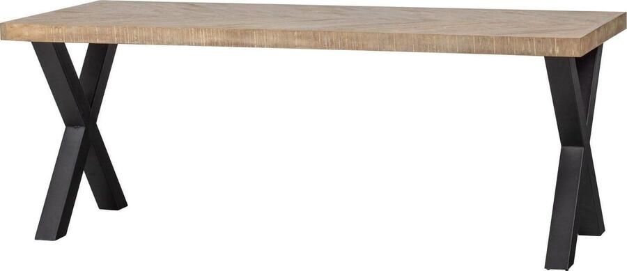 WOOOD | Combi-Eettafel: mango visgraat 180x90&alkmaar | Eettafels | Eettafel