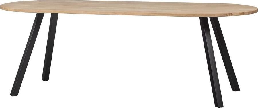 WOOOD | Combi-Eettafel: ovaal eiken onbehan.&2-standen vierk | Eettafels | Eettafel - Foto 4