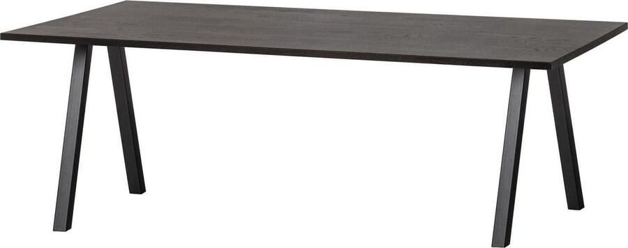 WOOOD | Combi-Eettafel: tafel eiken blacknight 180x90&2-stand | Eettafels | Eettafel - Foto 2