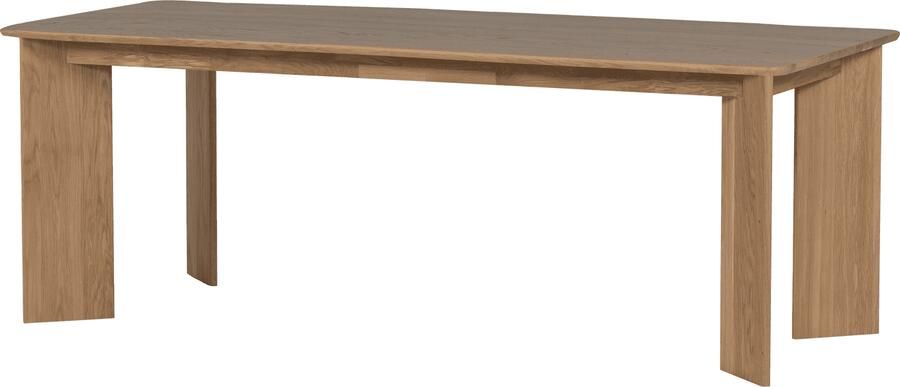 WOOOD | Eettafel afgerond dl 220x100cm transparant | Eettafels | Eettafel