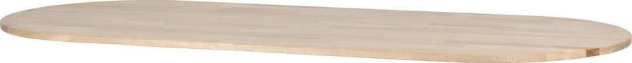 WOOOD | Eettafel tafelblad ovaal eiken onbehandeld | Eettafels | Tafelblad