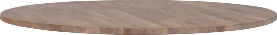 WOOOD | Eettafel tafelblad rond eiken o120 grijze olie | Eettafels | Tafelblad