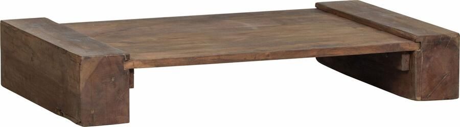 WOOOD Exclusive | Cuno Salontafel Laag Hout Donkerbruin | Woonkamertafels | Salontafel - Foto 6