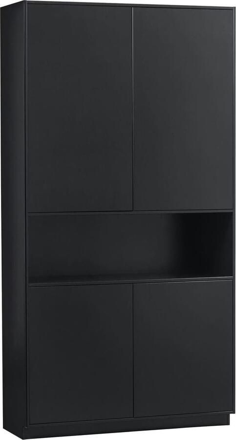 WOOOD Exclusive | Finca Opbergkast 110cm Zwart | Woonkamer meubels | BergkastKast - Foto 9