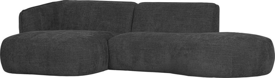 WOOOD Exclusive | Hoekbank Polly Chaise Longue Links Grijs | Zitmeubels woonkamer | HoekbankModulaire banken