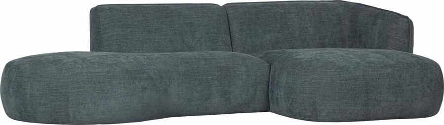 WOOOD Exclusive | Hoekbank Polly Chaise Longue Rechts Blauw groen | Zitmeubels woonkamer | HoekbankModulaire banken