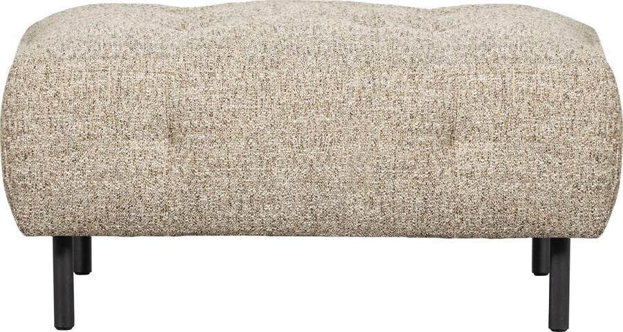 WOOOD Exclusive | Lloyd Hocker Grof Geweven Naturel Melange | Zitmeubels woonkamer | Hocker