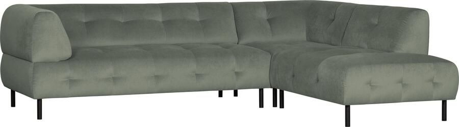 WOOOD Exclusive | Lloyd Hoekbank Rechts Gewassen Fluweel Waterplant | Zitmeubels woonkamer | HoekbankModulaire banken