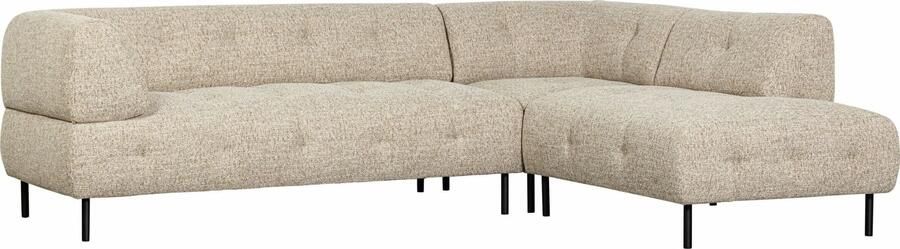 WOOOD Exclusive | Lloyd Hoekbank Rechts Grof Geweven Naturel Melange | Zitmeubels woonkamer | HoekbankModulaire banken