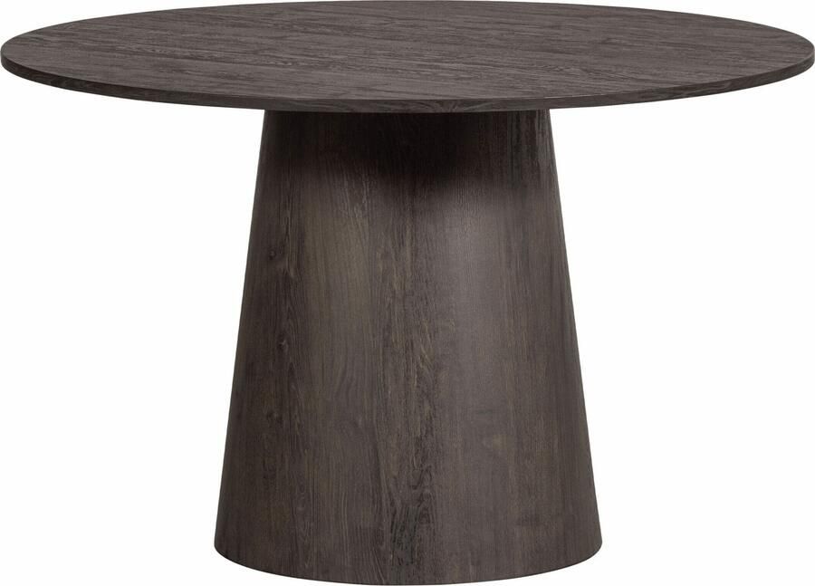WOOOD Exclusive | Maan Eettafel Rond Mdf Donkerbruin -Ø120cm | Eettafels | Eettafel - Foto 5