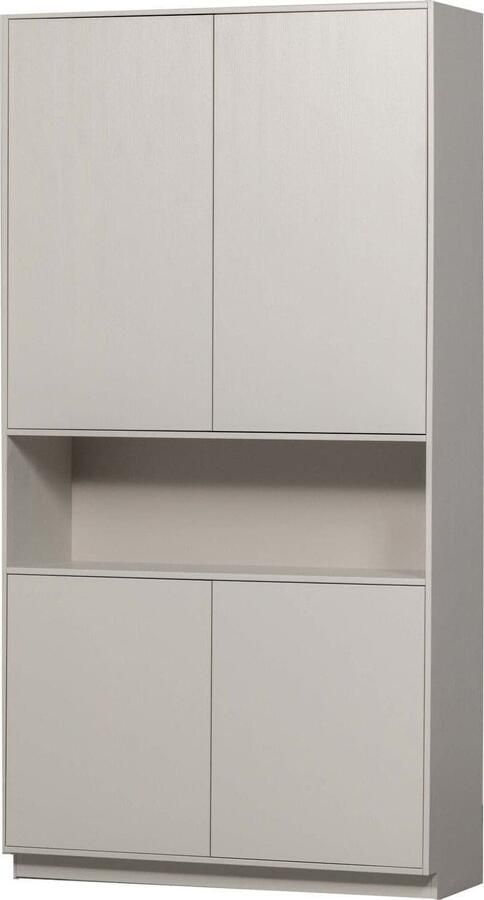 WOOOD | Finca opbergkast 110cm grenen mist | Woonkamer meubels | Bergkast | Kast