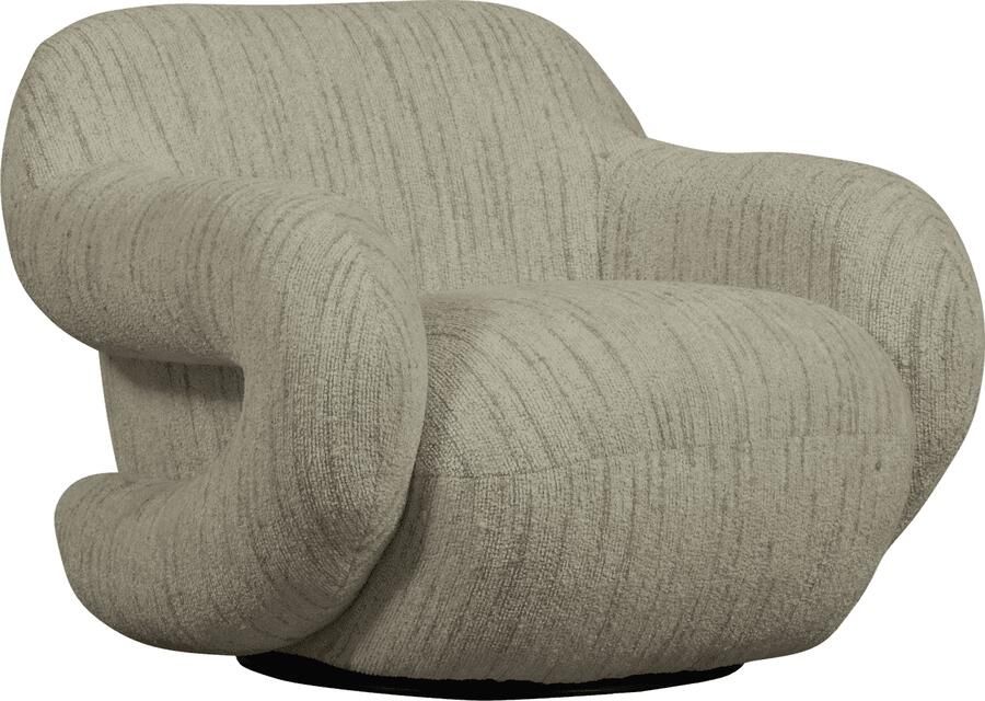 WOOOD | Folke fauteuil chenille naturel melange | Zitmeubels woonkamer | Fauteuil - Foto 2