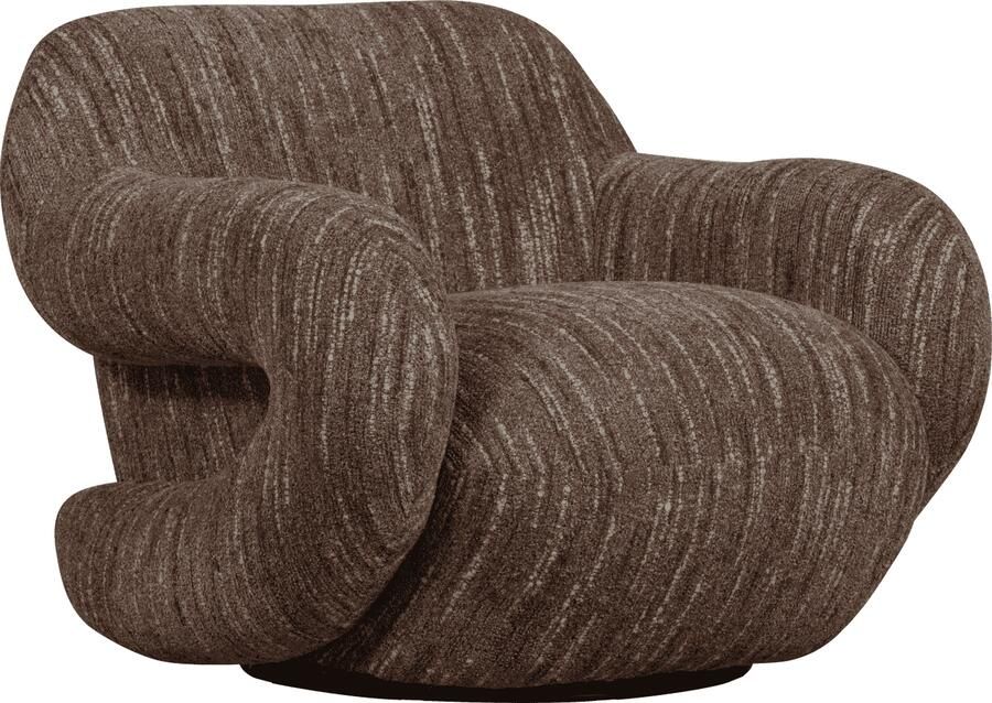 WOOOD | Folke fauteuil chenille oudroze melange | Zitmeubels woonkamer | Fauteuil - Foto 3