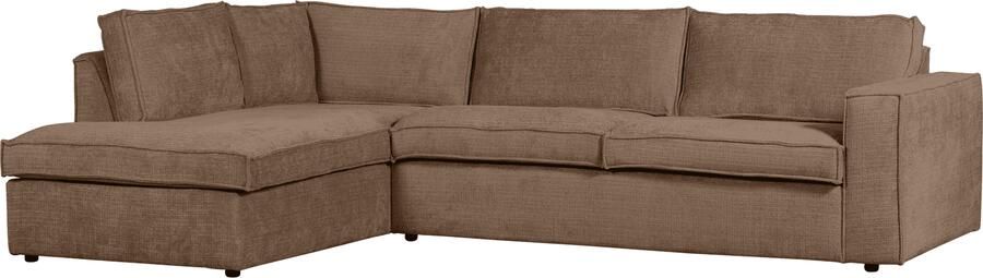 WOOOD | Hajo hoekbank links chenille mud | Zitmeubels woonkamer | Hoekbank