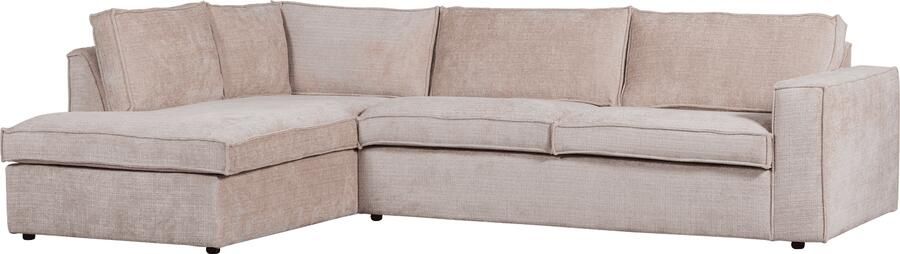 WOOOD | Hajo hoekbank links chenille zand | Zitmeubels woonkamer | Hoekbank
