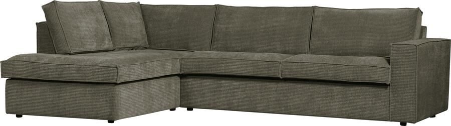 WOOOD | Hajo hoekbank links ribstof forest | Zitmeubels woonkamer | Hoekbank