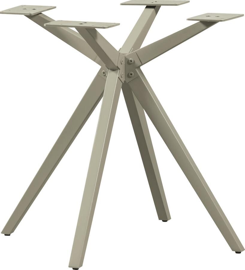 WOOOD | Holland kruispoot metaal dakargrau | Eettafels | Tafelpoot