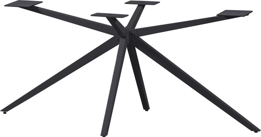 WOOOD | Holland kruispoot xl metaal zwart | Eettafels | Tafelpoot