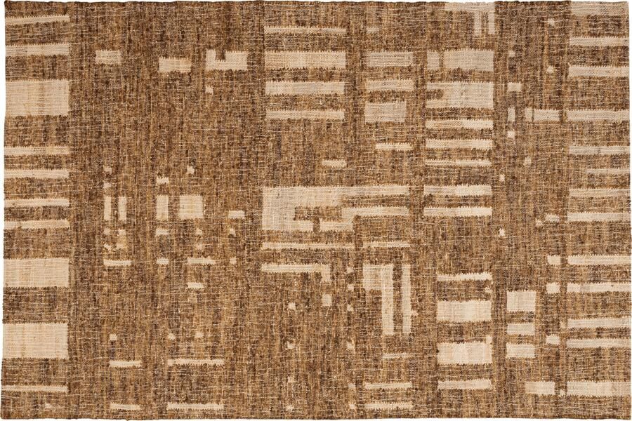 WOOOD | Ian handgeweven vloerkleed wol katoen bruin 170x240cm | Woonaccessoires | Vloerkleed