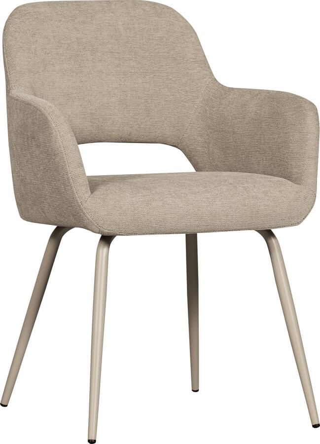 WOOOD Eetkamerstoel Jenny gepolsterd 4-poots onderstel h 80 cm x b 58 cm (set 2 stuks) - Foto 11