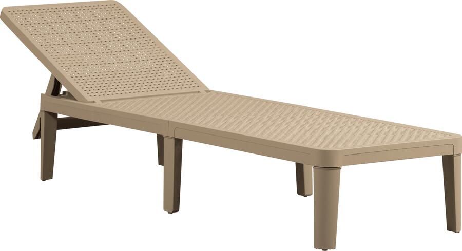 WOOOD | Jinte ligbed tuin kunststof zand | Tuinmeubelen | Lounge tuinstoel