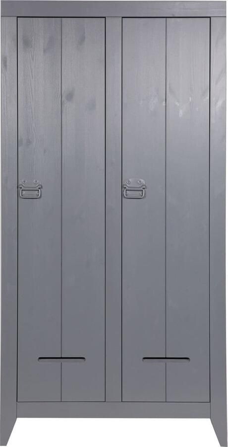WOOOD | Kluiskast Geborsteld Steel Grey | Woonkamer meubels | BergkastKast - Foto 1