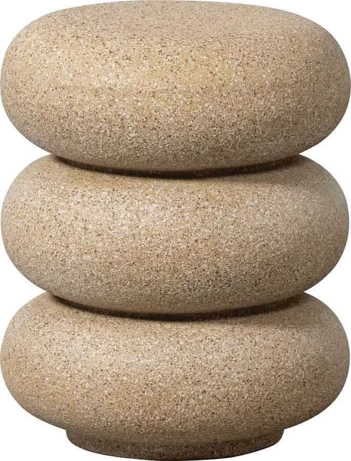 WOOOD | Laurel bijzettafel met spikkels beige | Woonkamertafels | Bijzettafel