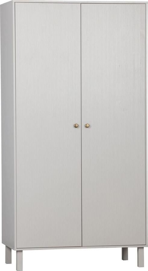 WOOOD | Madu garderobekast grenen wolkengrijs | Slaapkamerkasten | Linnenkast - Foto 13