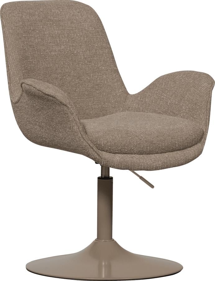 WOOOD | Marten in hoogte verstelbare eetkamerstoel zand | Zitmeubels eetkamer | Armstoel - Foto 2