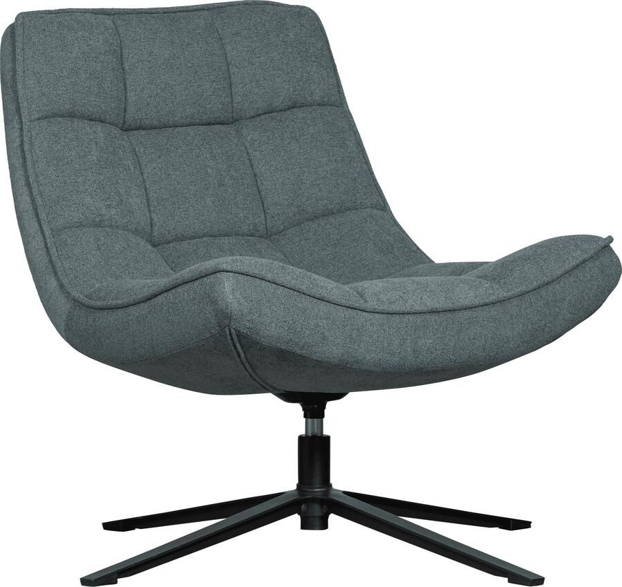 WOOOD Draaibare fauteuil Maudi Metalen frame gepolsterd met geweven stof H 84 cm x B 74 cm - Foto 8