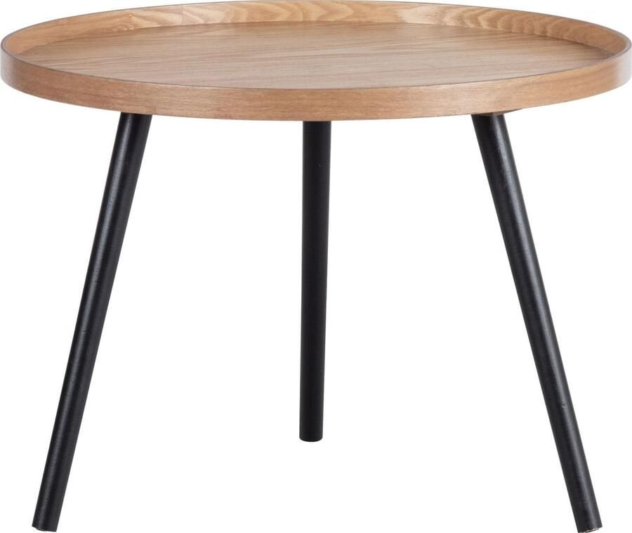 WOOOD | Mesa Bijzettafel L Hout Naturel 34xØ60 | Woonkamertafels | Bijzettafel - Foto 2