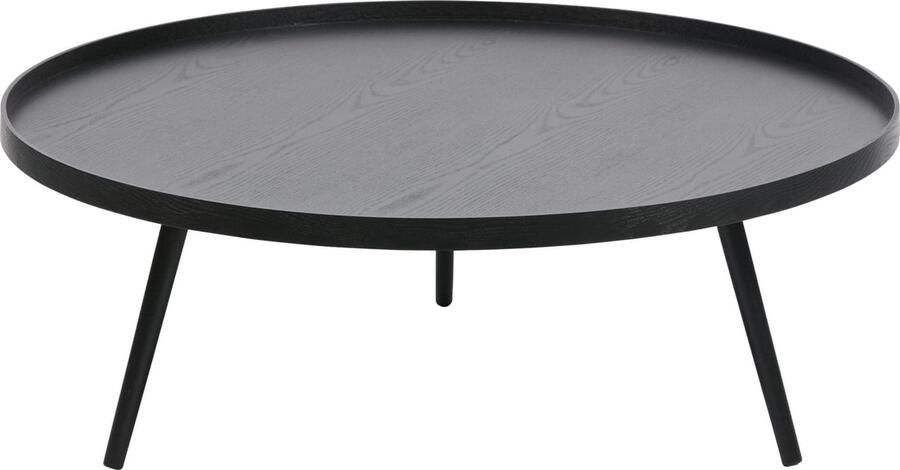 WOOOD | Mesa Bijzettafel Xxl Hout Zwart 36xØ100 | Woonkamertafels | Bijzettafel