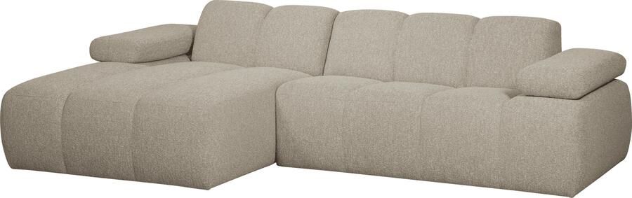 WOOOD | Mojo chaise longue links boucle beige melange | Zitmeubels woonkamer | HoekbankModulaire banken - Foto 3