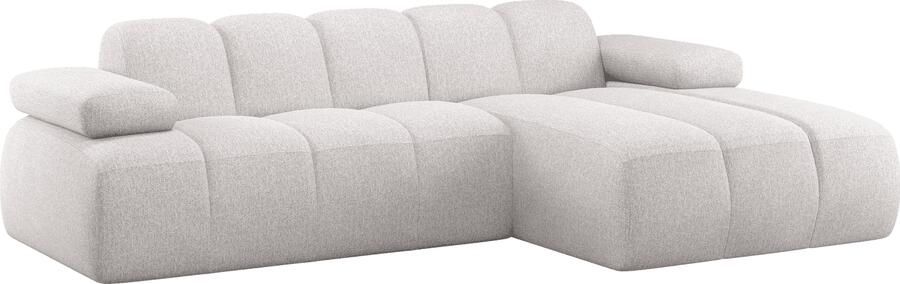 WOOOD | Mojo chaise longue rechts boucle ecru melange | Zitmeubels woonkamer | Hoekbank