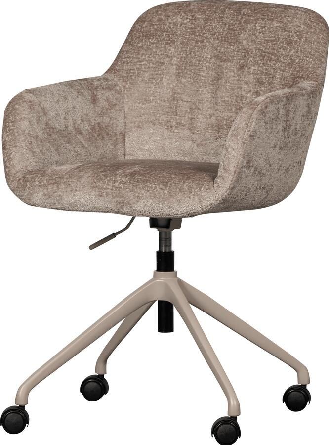 WOOOD | Morros bureaustoel taupe | Zitmeubels woonkamer | Bureaustoel - Foto 4