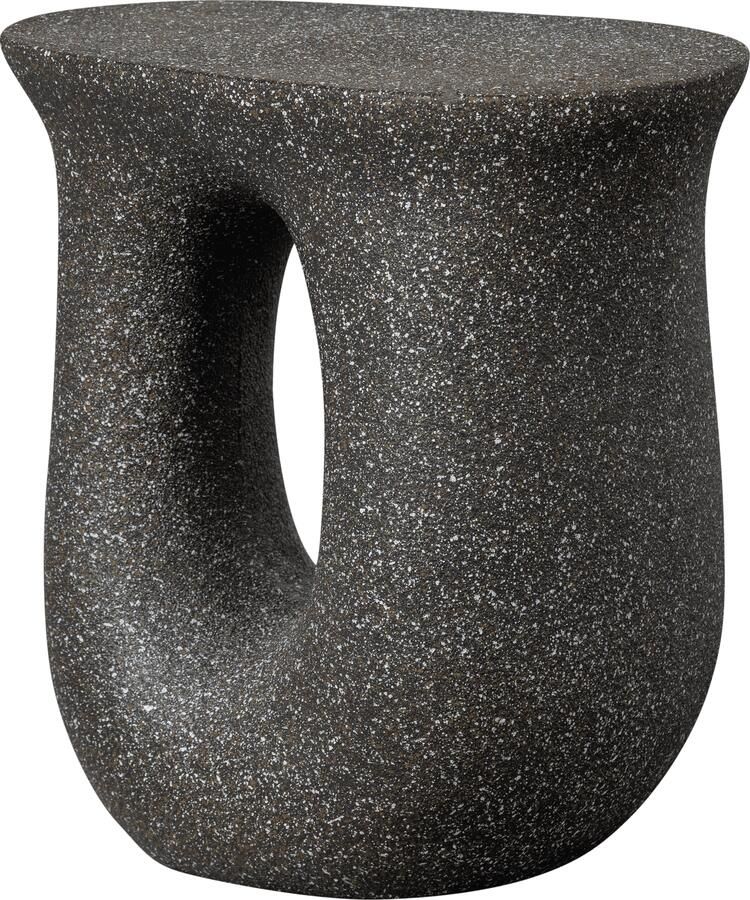 WOOOD | Moson bijzettafel met spikkels zwart | Woonkamertafels | Bijzettafel