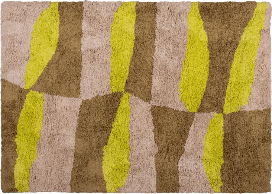 WOOOD | Musa vloerkleed grafisch dessin naturel geel 170x240cm | Woonaccessoires | Vloerkleed - Foto 4