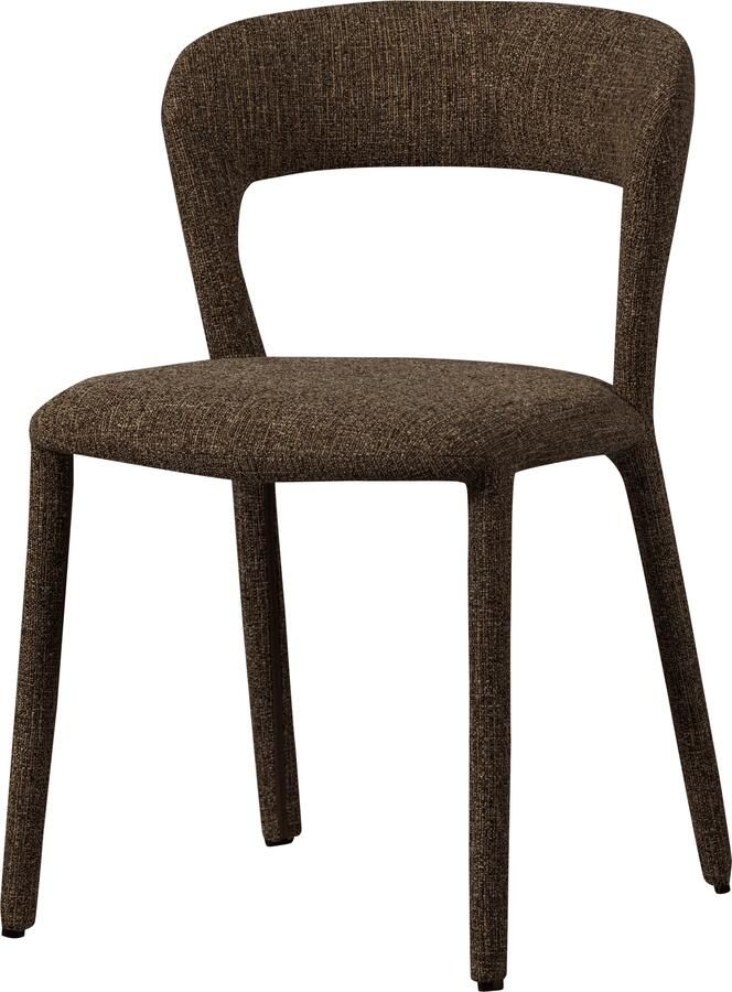 WOOOD | Noble eetkamerstoel bruin melange | Eetkamerstoelen | Eetkamerstoel