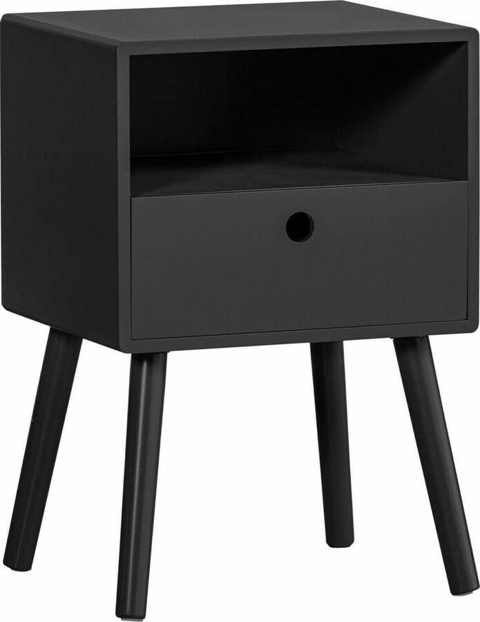 WOOOD Nachtkastje Vienna inclusief eenvoudige wandbevestiging h 53 cm x b 36 cm
