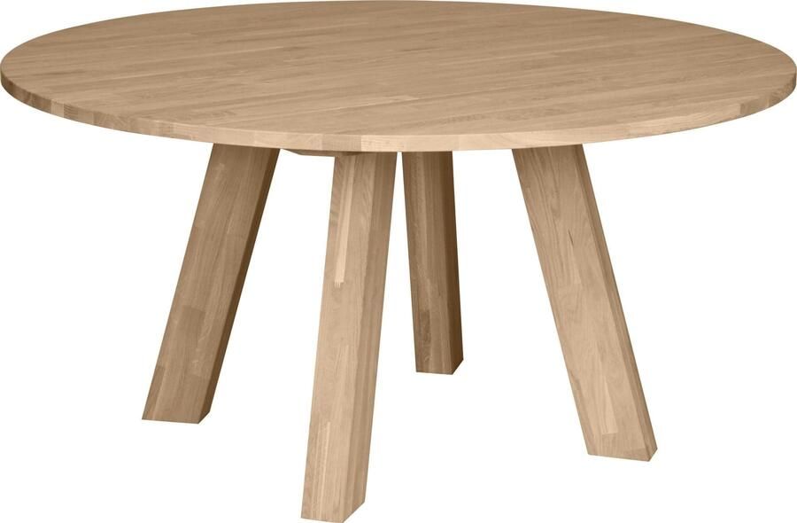 WOOOD | Rhonda Xl EettafelØ150cm Eiken Naturel | Eettafels | Eettafel - Foto 4