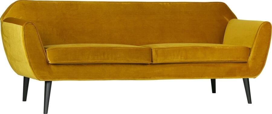 WOOOD | Rocco Sofa 187 Cm Fluweel Oker | Zitmeubels woonkamer | 2-zitsbank - Foto 5