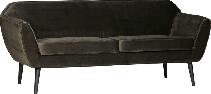 WOOOD | Rocco Sofa 187 Cm Fluweel Warm Groen | Zitmeubels woonkamer | 2-zitsbank