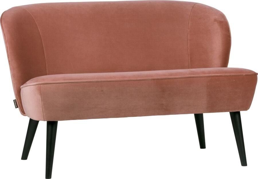 WOOOD | Sara Bankje Fluweel Oud Roze | Zitmeubels woonkamer | 2 5-zitsbank
