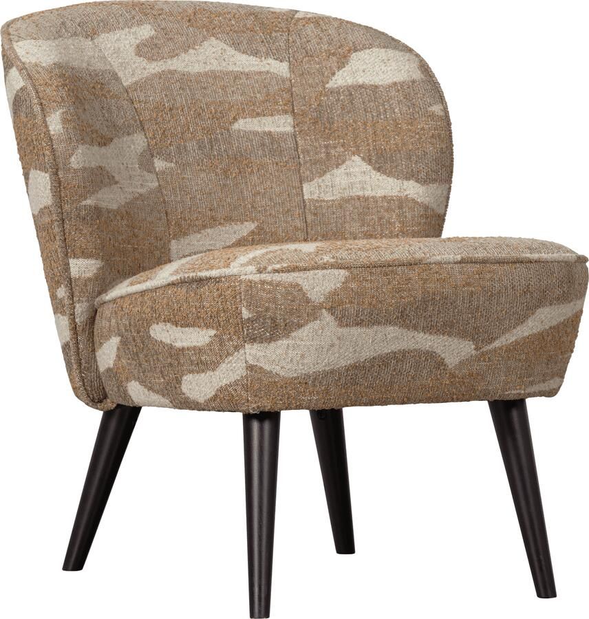 WOOOD | Sara fauteuil geweven camouflage dessin groen | Zitmeubels woonkamer | Fauteuil - Foto 3