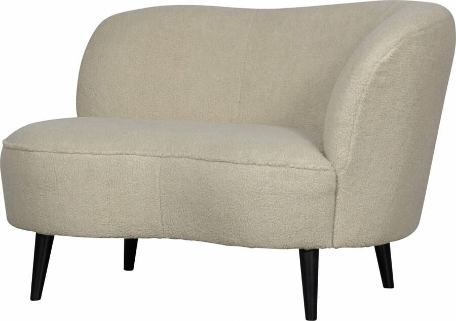 WOOOD | Sara Lounge Fauteuil Rechts Teddy Off White | Zitmeubels woonkamer | Fauteuil