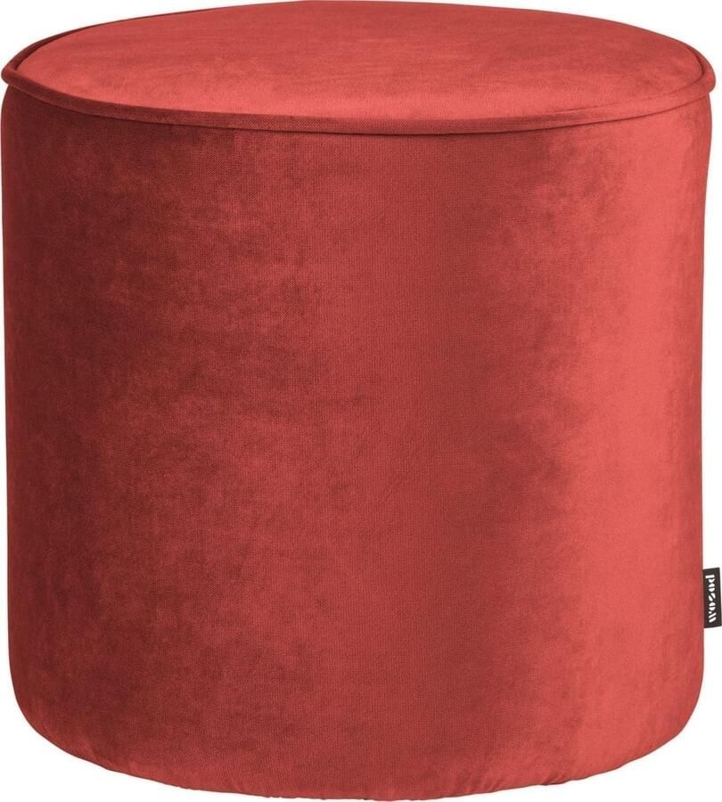 WOOOD | Sara Poef Hoog Raspberry 46xØ46 | Woonaccessoires | Poef
