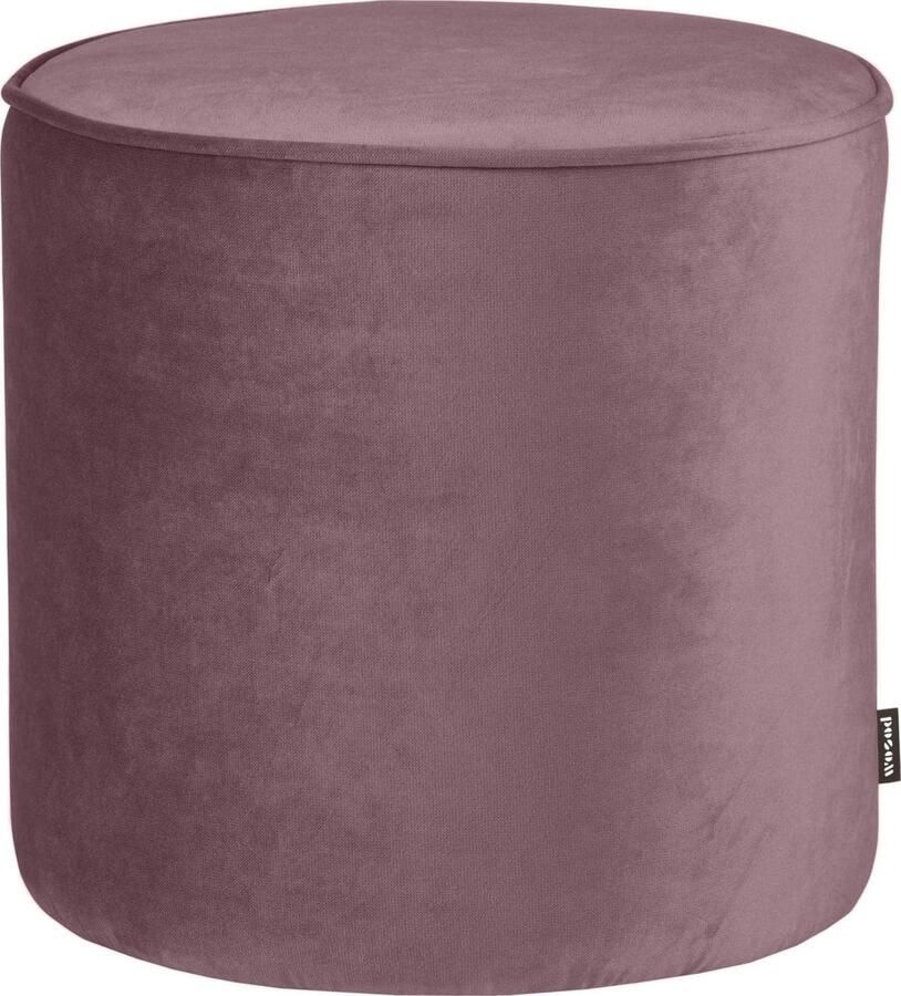 WOOOD | Sara Poef Hoog Warm Lila 46xØ46 | Woonaccessoires | Poef