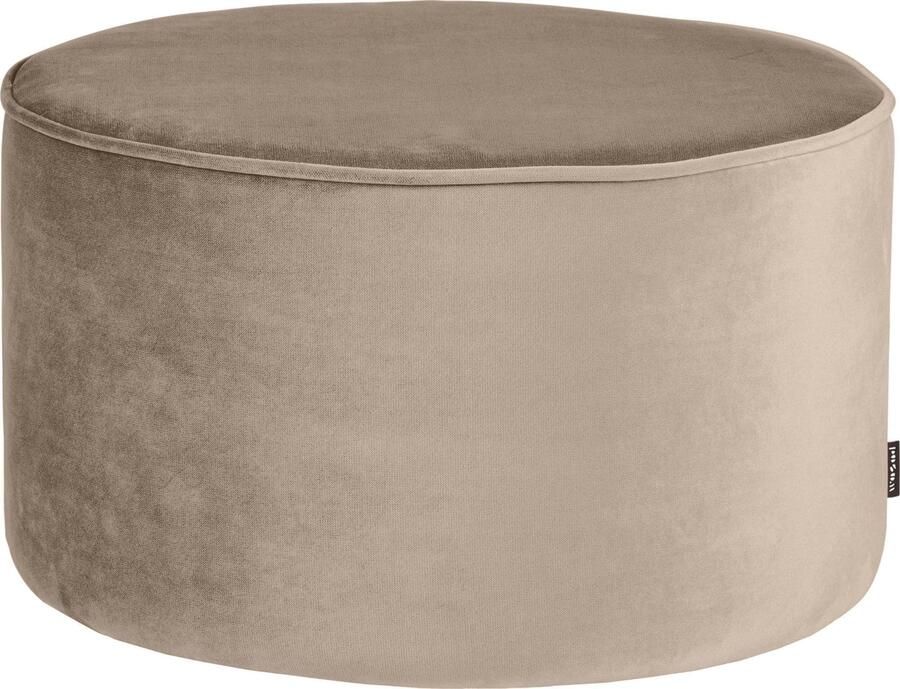 WOOOD | Sara Poef Laag Khaki 36xØ60 | Woonaccessoires | Poef