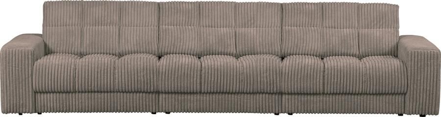 WOOOD | Second date 3-zitsbank grove ribstof mud | Zitmeubels woonkamer | 3-zitsbank